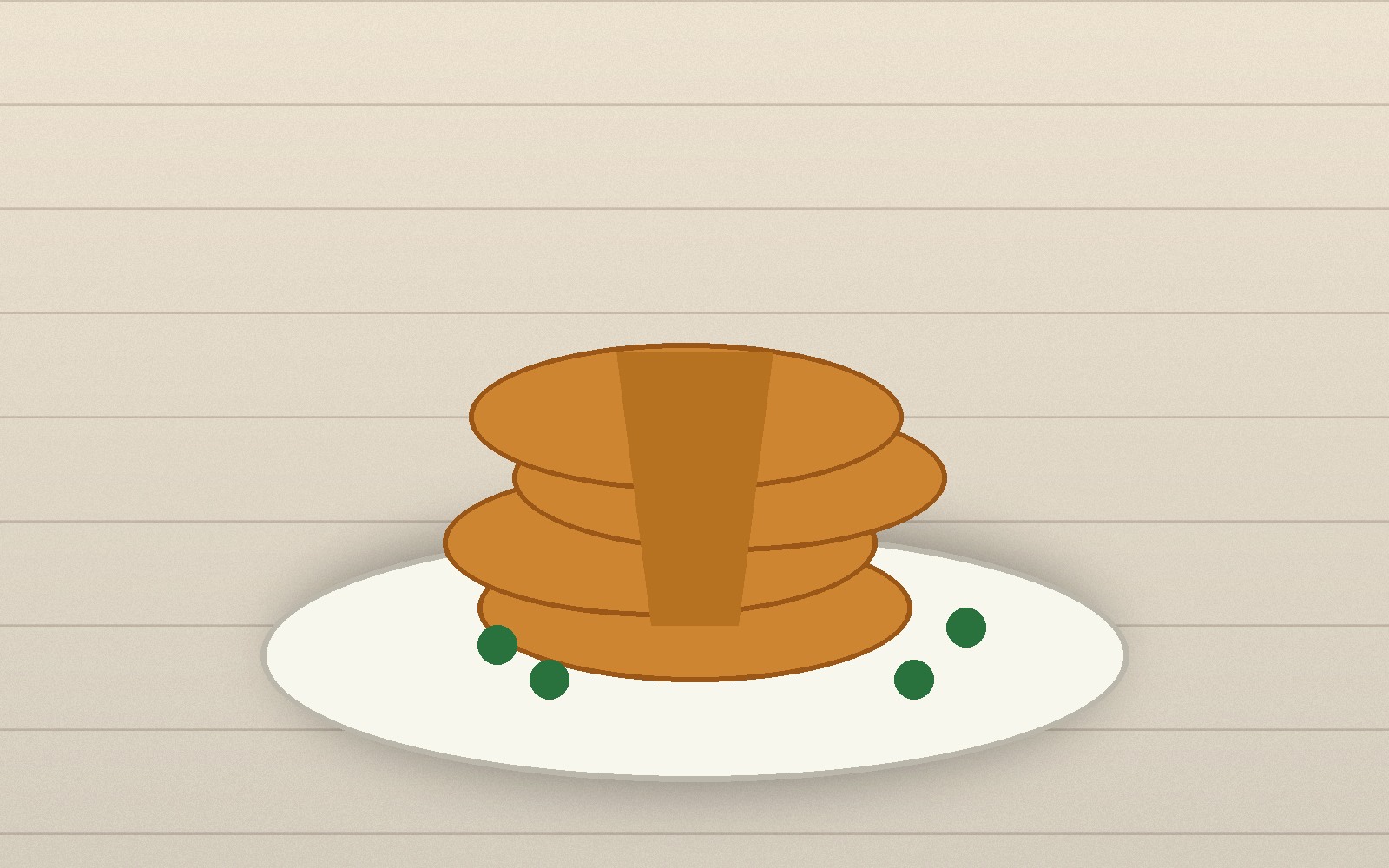 Stack of American pancakes